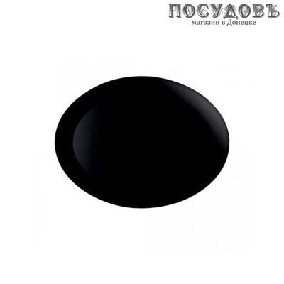 Luminarc Diwali P0866 блюдо, стекло упрочненное, цвет черный, 330×250 мм, Франция 1 шт.