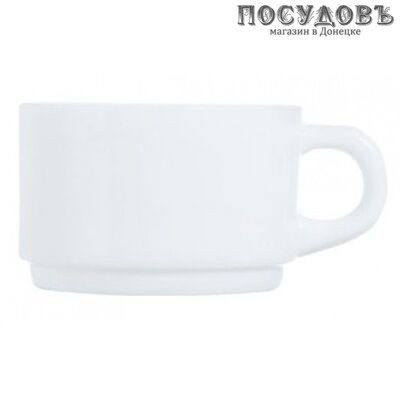 Luminarc Stackable H7791 чашка, 140 мл, стекло упрочненное, белый, Франция
