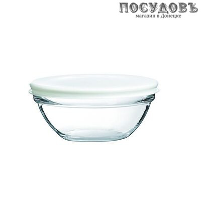 Luminarc Empilable H1150 салатник с крышкой, стекло упрочненное, Ø140 мм, 625 мл, Франция