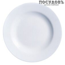 Luminarc Evolution Peps 63371 тарелка обеденная, стекло упрочненное, цвет белый, Ø270 мм, Франция 1 шт.