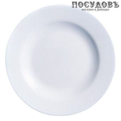 Luminarc Evolution Peps 63371 тарелка обеденная, стекло упрочненное, цвет белый, Ø270 мм, Франция 1 шт.