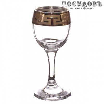 Гусь Хрустальный Греческий узор EAV03-134/S, набор рюмок 60 мл, стекло, в упаковке 6 шт.