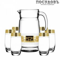 Гусь-Хрустальный Греческий узор EAV03-3324/809/S набор для воды, стекло, 7 пр.