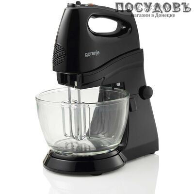 Gorenje M450BS миксер с вращающейся чашей 2,0 л, 450 Вт, 5 скоростей, цвет черный