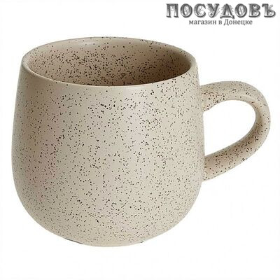 Rosario Ф19-089L кружка, 420 мл, керамика, бежевый