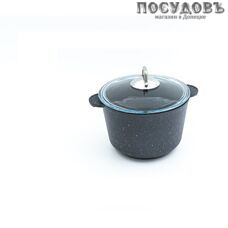 Victoria Гранит G08 3,0G кастрюля с крышкой 3,0 л, Ø200 мм, алюминий литой, гранитное покрытие Greblon C3+ (Германия), 2 пр.