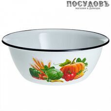 КМК Осенний урожай 40304-142/5 миска, сталь эмалированная, 4,0 л, Ø280 мм, белый