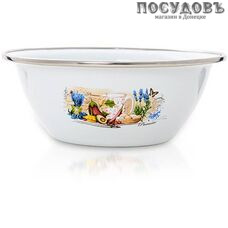 Эстет Прованс ЭТ-71516 миска, сталь эмалированная, 0,6 л, Ø180 мм