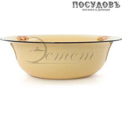 Эстет Грибы ЭТ-712029 таз, сталь эмалированная, 9,0 л, Ø400×125 мм
