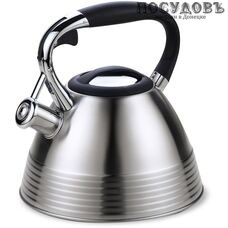 Maestro MR-1315NEW чайник со свистком 3 л, сталь нержавеющая, в упаковке