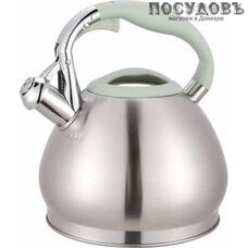 Maestro MR-1318 NEW чайник со свистком, 3,0 л, сталь нержавеющая, капсульное дно