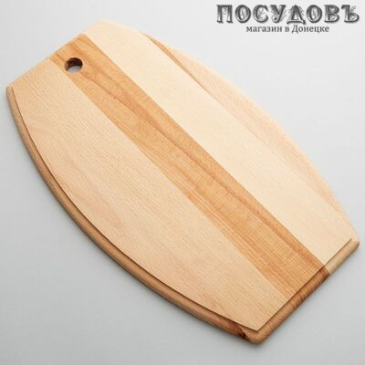 Добрый Дом "Бочка" Б-30 доска разделочная, материал бук, 300×190×15 мм, Россия, 1 шт
