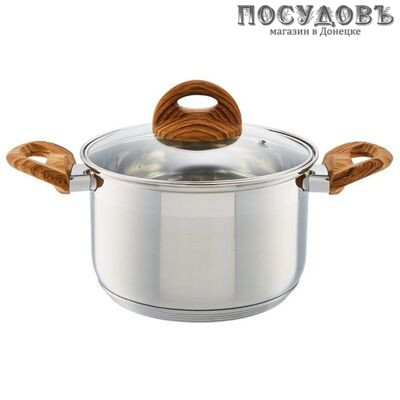 Webber BE-121/2 кастрюля объемом 3,0 л, сталь нержавеющая, Ø180 мм, многослойное дно, Россия