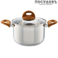 Webber BE-122/2 кастрюля с крышкой 4,0 л, Ø200 мм, сталь нержавеющая, пятислойное дно