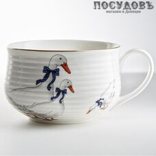 Beatrix Гуси МН092L2 бульонница, 500 мл, фарфор, цветная коробка 1 шт.