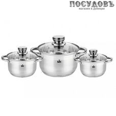 MercuryHaus Elite MC-1699 набор кастрюль, сталь нержавеющая 18/10, 6 пр.
