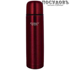 ZEIDAN Z-9071 термос, колба сталь нержавеющая 1000 мл, покрытие SilkLeather, цвет красный