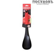 Attribute "Fun" AGF230, ложка поварская, 320×70 мм, нейлон, пластиковая прорезиненная ручка, на блистере 1 шт