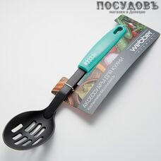 Webber "Fiesta" ВЕ-1569Y, ложка с прорезями, 320 мм, нейлон, пластиковая ручка, Россия, на блистере 1 шт