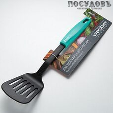 Webber "Fiesta" ВЕ-1570Y, лопатка с прорезями, 320 мм, нейлон, пластиковая ручка, Россия, на блистере 1 шт
