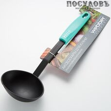 Webber "Fiesta" ВЕ-1568Y, половник, 320 мм, нейлон, пластиковая ручка, Россия, на блистере 1 шт