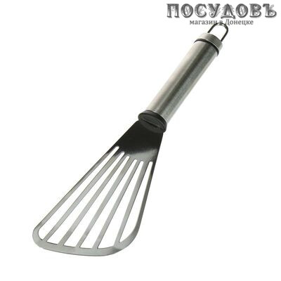 Мультидом М35-8, лопатка с прорезями, 260×65 мм, сталь нержавеющая, на блистере 1 шт