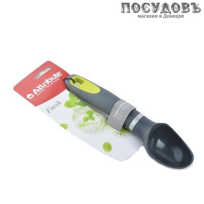 Attribute "Fish" AGF175, ложка для мороженного, 190×45 мм, пластик, пластиковая прорезиненная ручка, на блистере 1 шт