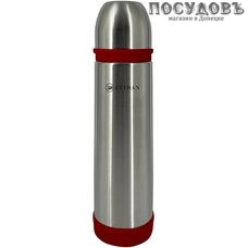 ZEIDAN Z-9085 термос, колба сталь нержавеющая 500 мл, цвет серебристый с красной вставкой
