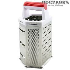 Webber ВЕ-055 терка 6-ти гранная, (сталь нержавеющая), ручка пластик, Россия, 1 шт