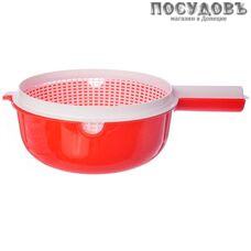 Милих сыродельница большая, полипропилен, цвет бело-красный, 2 пр.