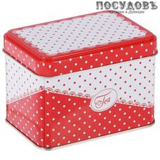 РФЖУ Горошек 040-01315 банка для хранения с крышкой, 69×67×98 мм, 400 мл, жесть, Россия 2 пр.