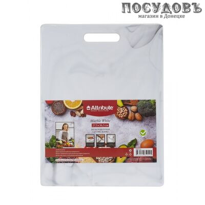 Attribute Marbele White ABX143 доска разделочная, полипропилен 275×365 мм