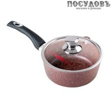 Горница кш2011аш Шоколад ковш с крышкой 2,0 л, алюминий литой, Ø200 мм, гранитное покрытие, 2 пр.