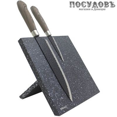 KING Hoff KH-1560 магнитная подставка, дерево, сталь, цвет черный мрамор
