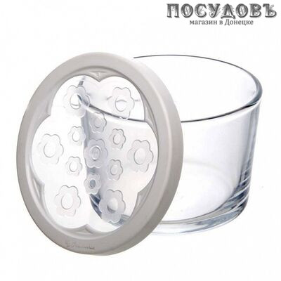 Pasabahce Basic 42230SLBW банка для хранения с белой крышкой, 90×90×60 мм, 220 мл, стекло