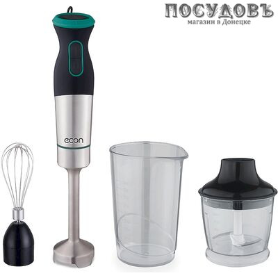 Econ ECO-434HB блендер многофункциональный, 1000 Вт, измельчитель 500 мл, цвет черный
