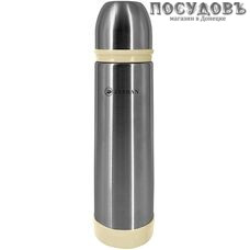 ZEIDAN Z-9089 термос, колба сталь нержавеющая 750 мл, цвет серебристый с бежевой вставкой