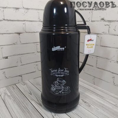 Day Days K180 термос со стелянной колбой с кружкой-крышкой 1800 мл, цвет микс