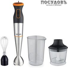 Econ ECO-443HB блендер многофункциональный, 1000 Вт, измельчитель 500 мл, цвет черный с оранжевым