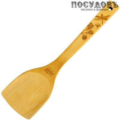 HITT Botanica H-BO124, лопатка кулинарная, 300 мм, бамбук
