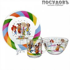 Priority Барбоскины КРС-1333 набор детский, стекло 3 пр.