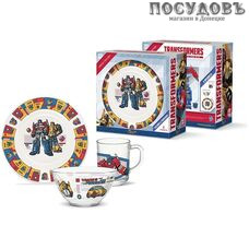 Priority Трансформеры КРС-1428 набор детский, стекло, в подарочной упаковке 3 пр.