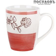 Коралл Розовый ситец RX005 кружка, 360 мл, керамика