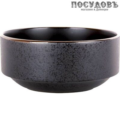 Коралл Elite black 19S509BOWL салатник, Ø150×67 мм, 750 мл, керамика