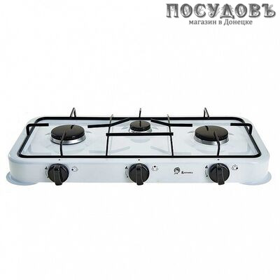 Василиса ВА-6503 плита газовая отдельностоящая, 3-конфорочная, эмалированное покрытие, цвет белый