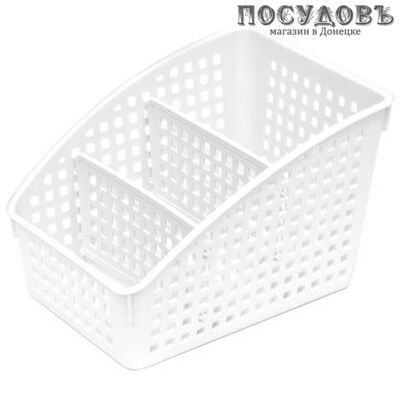 Violet Лофт 4610030798660 органайзер, 3-секционный, полипропилен, 180×135×120 мм, цвет белый