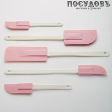 Webber BE-0362, лопатки кондитерские в наборе из гибкого пластика, Россия, на блистере 5 пр.