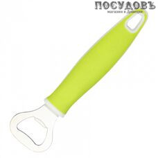 Webber Eco Line ВЕ-5221, открывалка для бутылок, сталь нержавеющая, пластиковая прорезиненная ручка 1 шт.