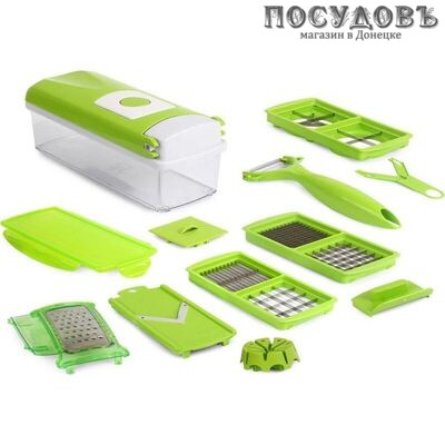 Alberg Nicer Dicer Plus AL-1000 овощерезка многофункциональная, пластик, сталь нержавеющая, 1 к-кт.