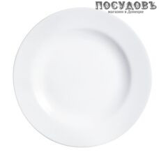 Luminarc Evolution Peps 63373 тарелка обеденная, стекло упрочненное, цвет белый, Ø255 мм, Франция 1 шт.